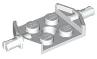 LEGO part Plate, Modified 2 x 2 with Wheels Holder Wide and Hole 6157