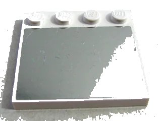 LEGO onderdeel Tile, Modified 4 x 4 with Studs on Edge with Mirrored Rectangle Pattern (Sticker) - Set 3187 (6179pb128)