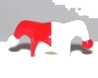 LEGO part Minifigure, Headgear Jester's Cap with Red Right Side and Red and White Pom Poms Pattern 62537pb03