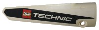 LEGO part Technic, Panel Fairing # 5 Long Smooth, Side A with Black Line and 'LEGO TECHNIC' Logo Pattern (Sticker) - Set 42039 64681pb037