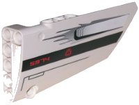 LEGO part Technic, Panel Fairing #18 Large Smooth, Side B with '5974' and Air Intake Pattern (Sticker) - Set 5974 64682pb003