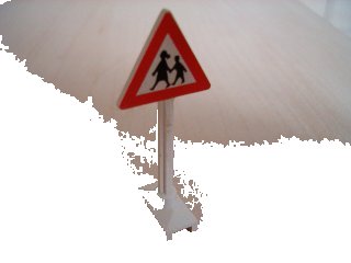 LEGO onderdeel Road Sign Triangle with Children Playing Pattern (649pb07)