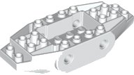 LEGO part Vehicle, Base 4 x 10 x 1 2/3 with 4 Side Pin Holes 65186