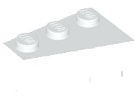 LEGO part Wedge 3 x 2  Left 6565