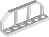 LEGO part Plate, Modified 1 x 6 with Train Wagon End 6583