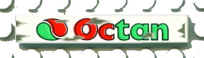LEGO onderdeel Tile 1 x 6 with Octan Logo Pattern (6636px2)
