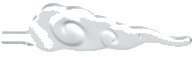 LEGO part Wave Rounded Straight Swirls with Bar End (Cloud / Wind Gusts) 68547