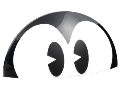LEGO part Brick, Round 5 x 10 x 1 2/3 Dome Half with Black Eyes Pattern (Mickey Mouse) (68881pb002)