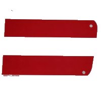LEGO part Cloth Sail 19 x 17 with Red Thick Stripes Pattern 69264