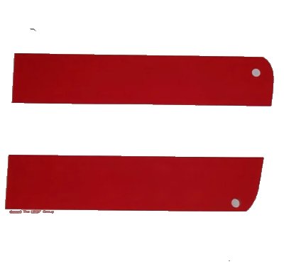 LEGO onderdeel Cloth Sail 19 x 17 with Red Thick Stripes Pattern (69264)