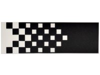 LEGO part Tile 2 x 6 with Black Checkered Pattern 69729pb222
