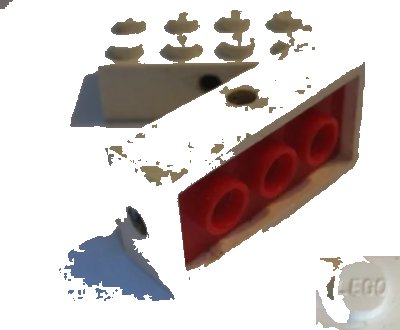 LEGO onderdeel Brick, Modified 2 x 4 with Wheels Holder, Opaque Bottom (7049c01)