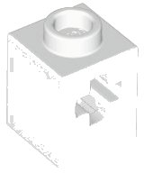LEGO part Technic, Brick 1 x 1 with Axle Hole 73230