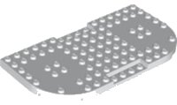LEGO part Brick, Modified 8 x 16 x 2/3 with 1 x 4 Indentations and 2 Rounded Corners 74166