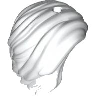 LEGO onderdeel Minifigure, Hair Mid-Length, All Swept to Right Side, Hole On Top - Hard Plastic 76772