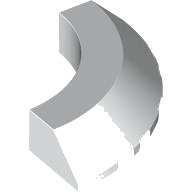 LEGO onderdeel Brick, Round Corner 5 x 5 with Slope 45 Edge without Studs 76795