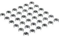 LEGO part Tile, Round 1 x 1, Alphabet Letters, 36 in Bag (Multipack) 77486