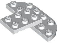 LEGO onderdeel Plate, Round 4 x 6 x 2/3, Raised 2 x 3 and 2 x 2 Cutouts 7797