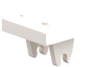 LEGO part Plate, Modified 2 x 2 with Wheel Holder Bottom 8