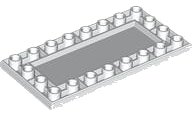 LEGO part Tile, Modified 4 x 8 Inverted with Studs on Edges 83496