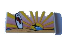 LEGO part Tile 2 x 4 with Sunset and Beach Pattern (Sticker) - Set 10220 87079pb0047
