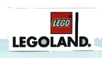 LEGO onderdeel Tile 2 x 4 with LegoLand Logo Pattern 87079pb0171