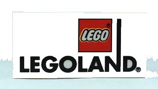 LEGO onderdeel Tile 2 x 4 with LegoLand Logo Pattern (87079pb0171)