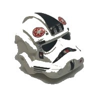 LEGO part Minifigure, Headgear Helmet SW Stormtrooper Type 2, AT-AT Driver Red Imperial Logo Pattern 87556pb01