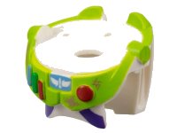 LEGO part Minifigure Spacesuit with Lime Trim and Colored Buttons, Dirt Stains Pattern (Toy Story Buzz Lightyear) 88064pb02