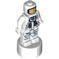 LEGO part Minifigure, Utensil Statuette / Trophy with NASA Astronaut Pattern 90398pb008