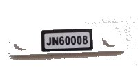 LEGO part Plate, Modified 1 x 4 with 2 Studs without Groove with 'JN60008' Pattern (Sticker) - Set 60008 92593pb013
