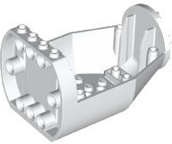 LEGO part Cockpit 9 x 6 x 4 1/3, Tapered with Studs on Front (92847)