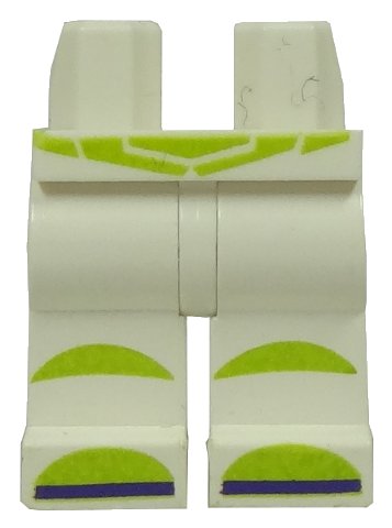 LEGO onderdeel Hips and Legs with Lime Boots and Belt Pattern (Buzz Lightyear) (970c00pb0052)
