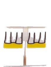 LEGO onderdeel Hips and Legs with Tennis Skirt Pattern (970c00pb0084)