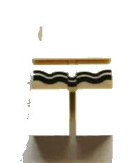 LEGO onderdeel Hips and Legs with Black Ruffle Pattern 970c00pb0241