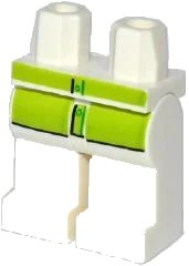 LEGO onderdeel Hips and Legs with Lime Shirt Pattern (970c00pb0366)
