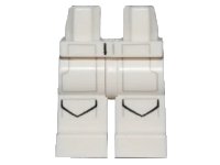 LEGO onderdeel Hips and Legs with SW Pockets and Gray Lines Pattern (AT-DP Pilot) 970c00pb0374