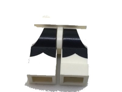 LEGO onderdeel Hips and Legs with Black Orca Pattern (970c00pb0610)