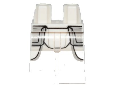 LEGO onderdeel Hips and Legs with SW Snowtrooper Armor Pattern (970c00pb0958)