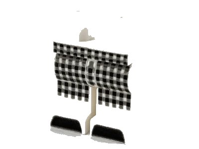 LEGO onderdeel Hips and Legs with Black and Dark Bluish Gray Checkered Pants and Black Toes Pattern (970c00pb1146)