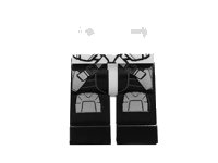 LEGO onderdeel Hips and Black Legs with SW Gunbelts and Knee Pads Pattern 970c11pb11