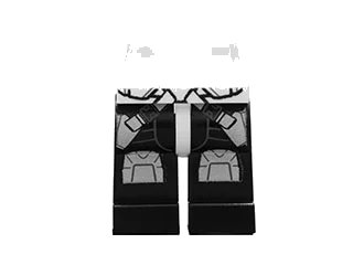 LEGO onderdeel Hips and Black Legs with SW Gunbelts and Knee Pads Pattern (970c11pb11)