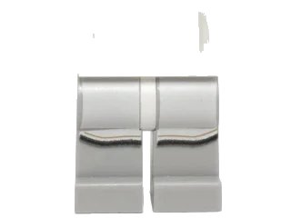 LEGO onderdeel Hips and Light Bluish Gray Legs with White Robe with Black and Tan Border Pattern (970c86pb20)