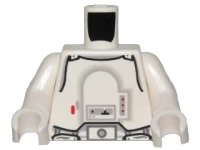 LEGO onderdeel Torso SW Armor Snowtrooper Pattern / White Arms / White Hands 973pb0271c01