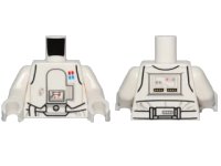 LEGO part Torso SW Armor Snowtrooper Commander Pattern / White Arms / White Hands 973pb1784c01