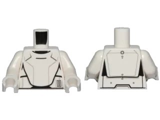 LEGO onderdeel Torso SW Armor Flametrooper Ep. 7 Pattern / White Arms / White Hands (973pb2130c01)