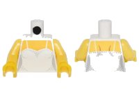 LEGO onderdeel Torso Female Bodice with Thin Straps over Yellow Skin Pattern / Yellow Arms / Yellow Hands 973pb2229c01