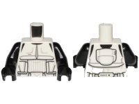 LEGO onderdeel Torso SW Detailed Armor Scout Trooper, Narrow Belt Pattern / Black Arms / Black Hands 973pb3502c01