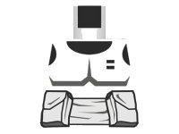 LEGO part Torso SW Armor Scout Trooper Pattern (Dark Gray Accents) 973pse