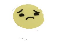 LEGO part Tile, Round 1 x 1 with Emoji, Bright Light Yellow Face, Worried with Raised Right Eyebrow Pattern 98138pb137